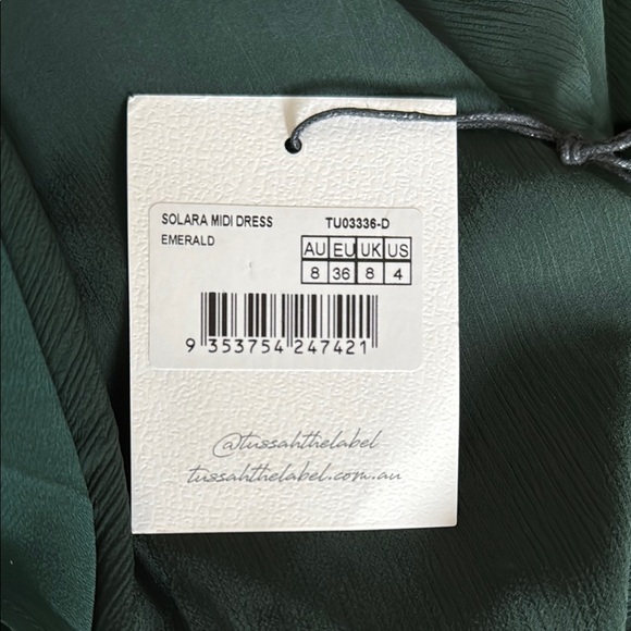 NWT Tussah Green Dress - Picture 2 of 3